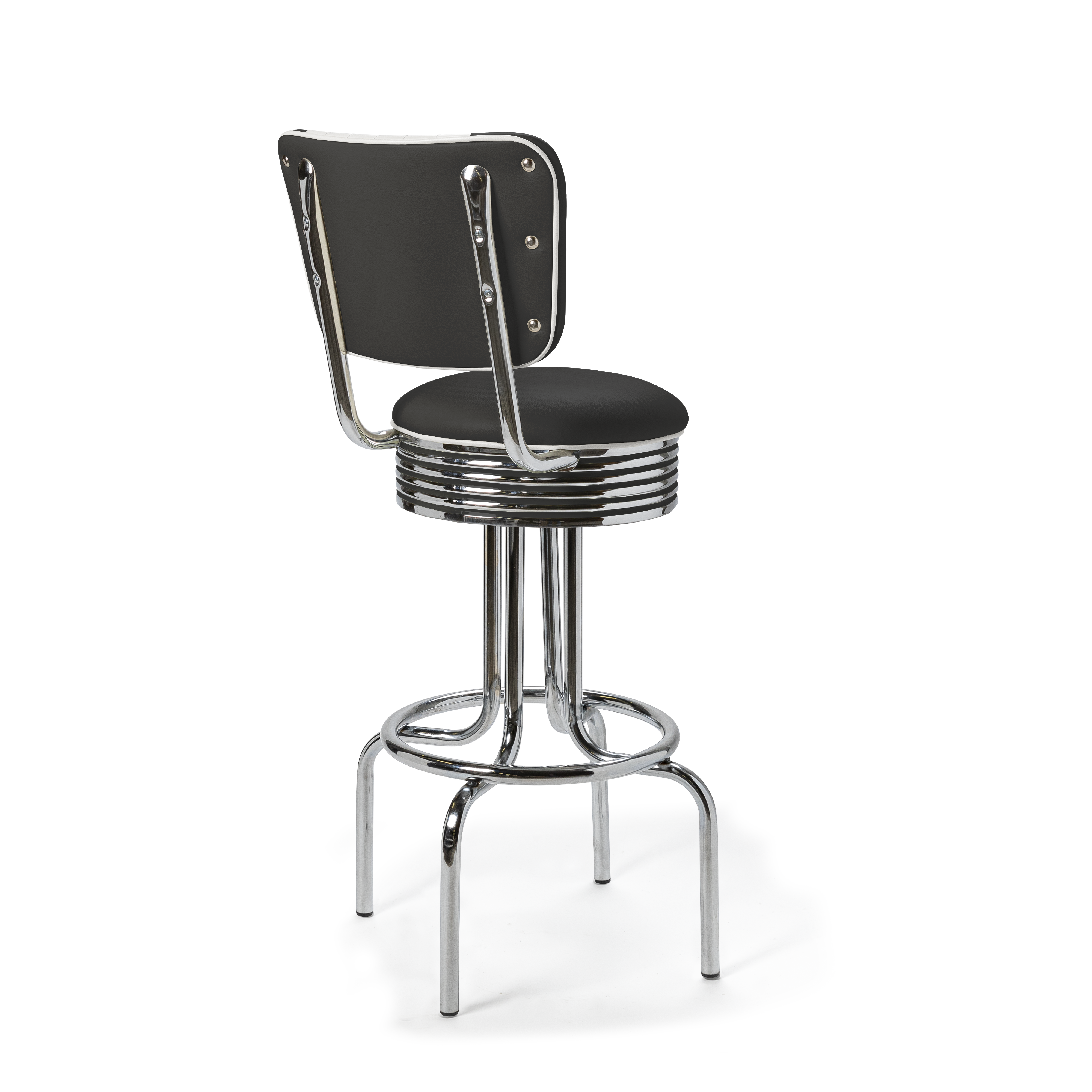 Airline - 77cm - Liseré Blanc coloris Noir - vue arrière