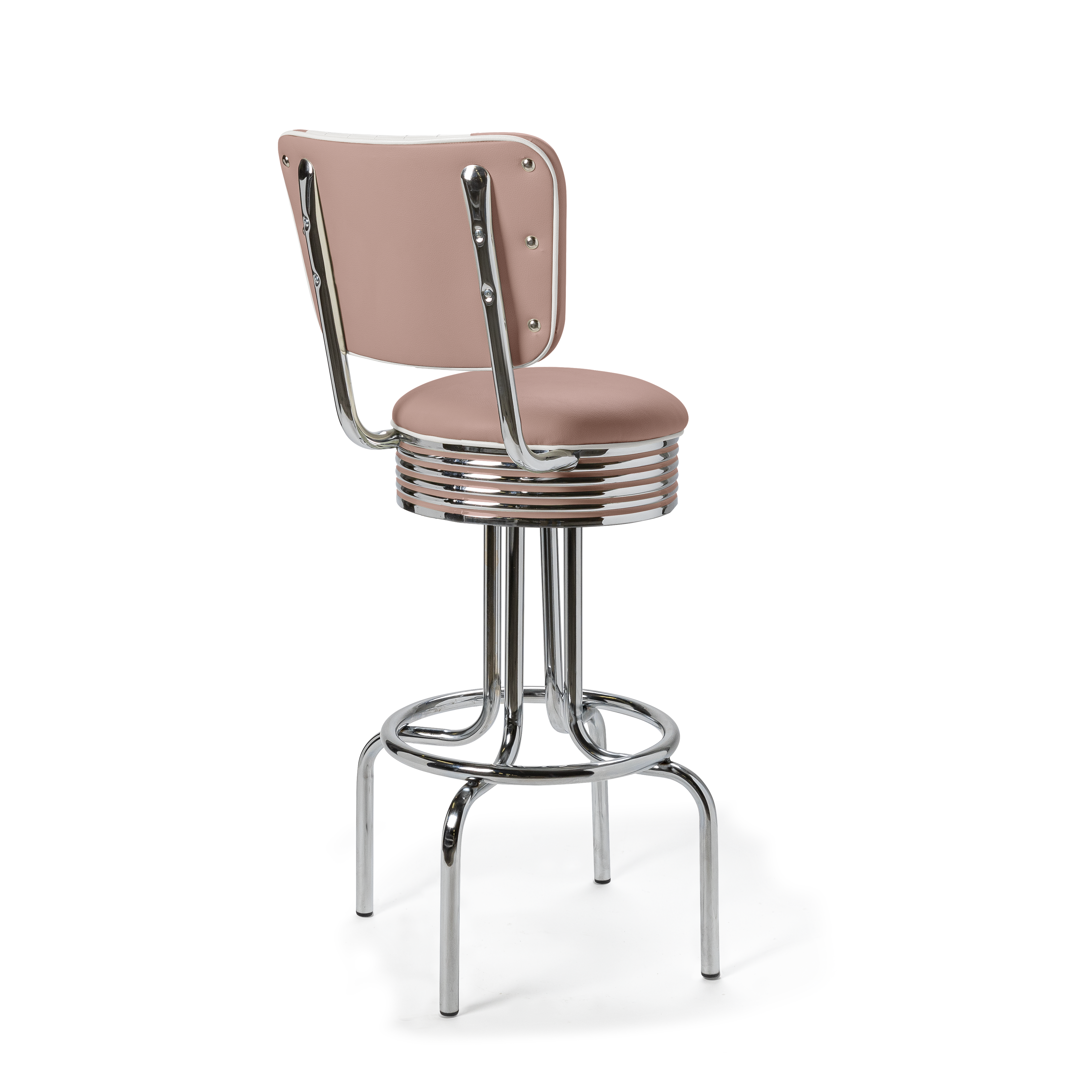 Airline - 77cm - Liseré Blanc coloris Rose poudré - vue arrière