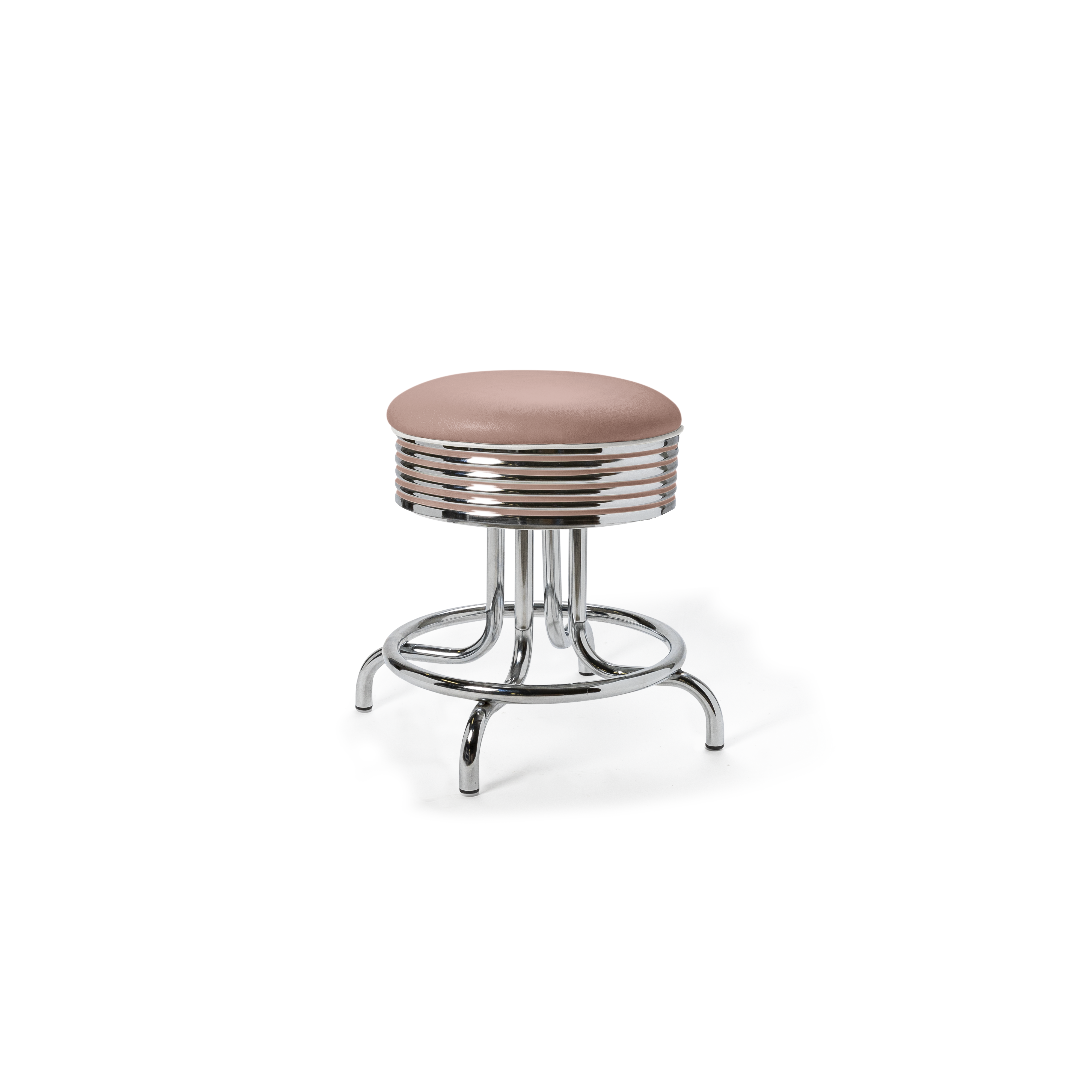 Airline - 48cm - Liseré Blanc coloris Rose poudré