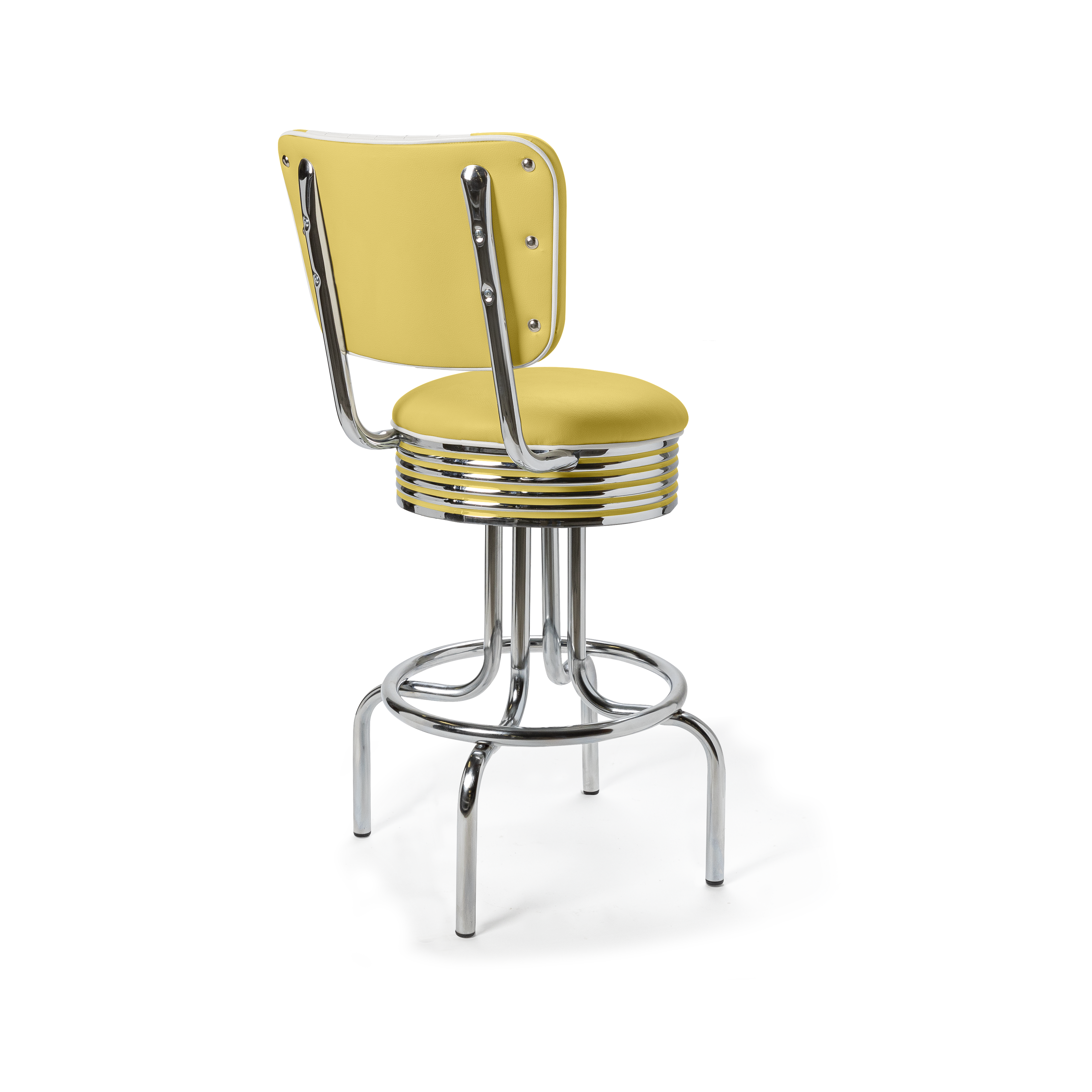 Airline - 66cm - Dossier Cannelé - Liseré Blanc coloris Jaune - vue arrière