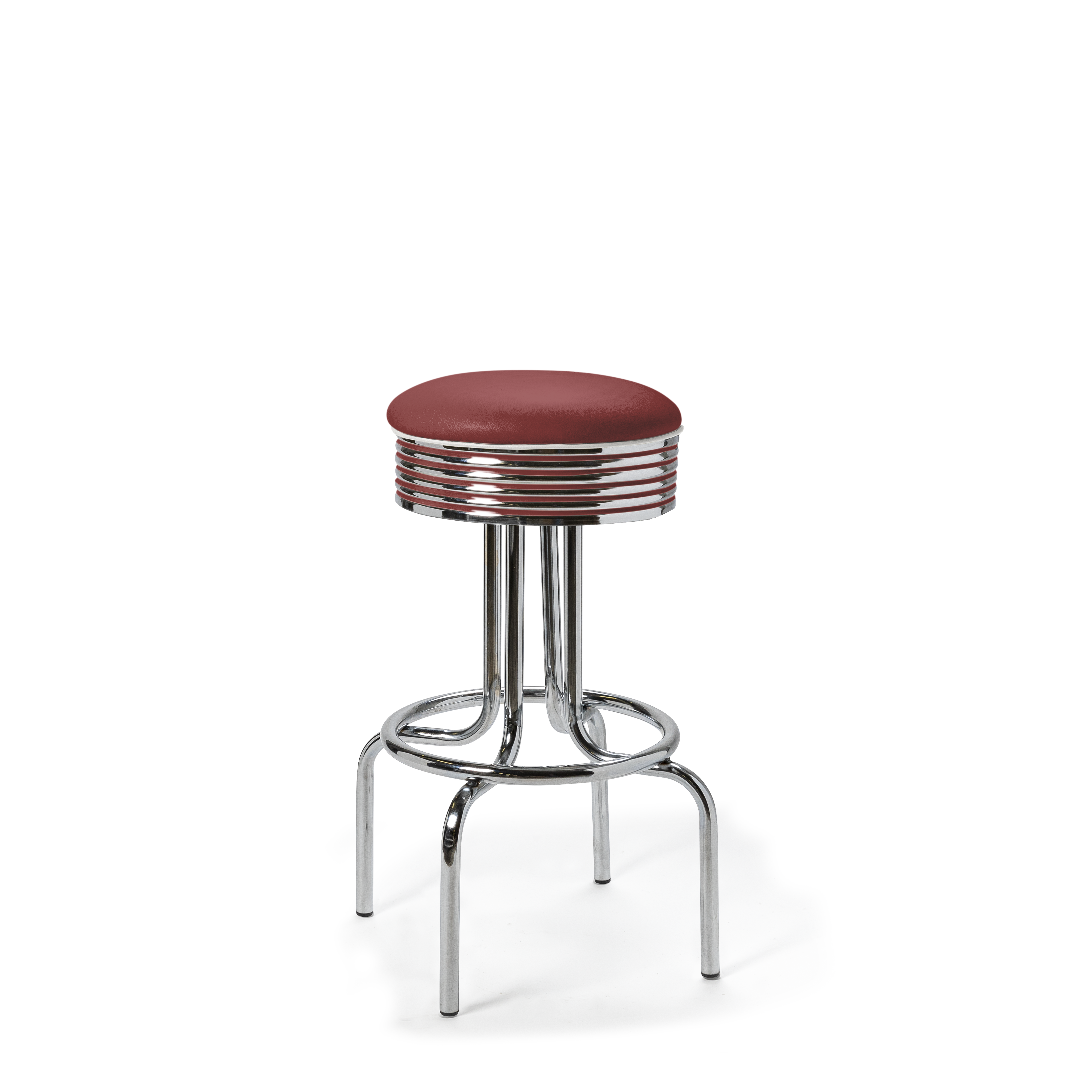 Airline - 77cm - Liseré Blanc coloris Rouge rubis