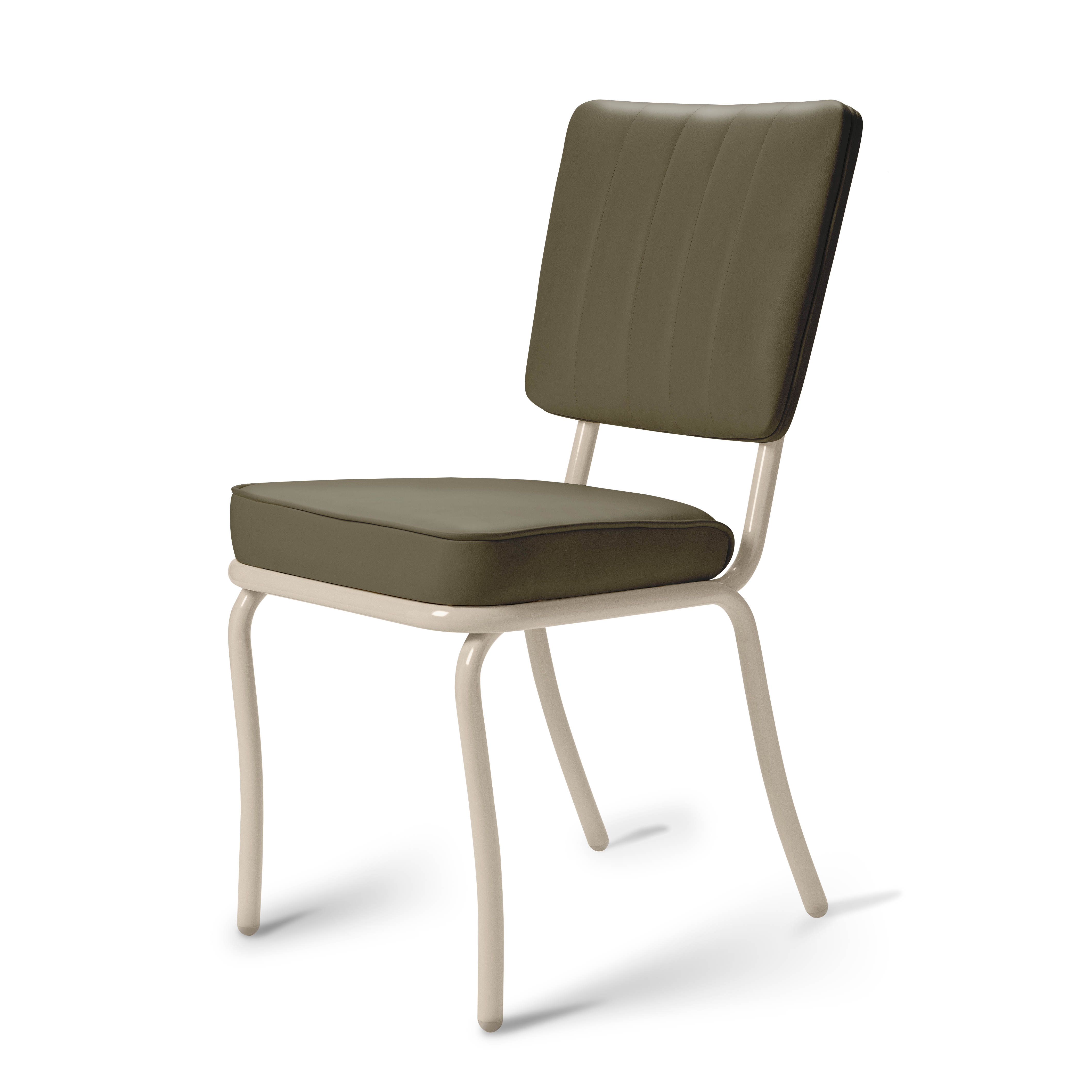 Arcade - Structure Blanc Cassé - Liseré ton sur ton coloris Kaki