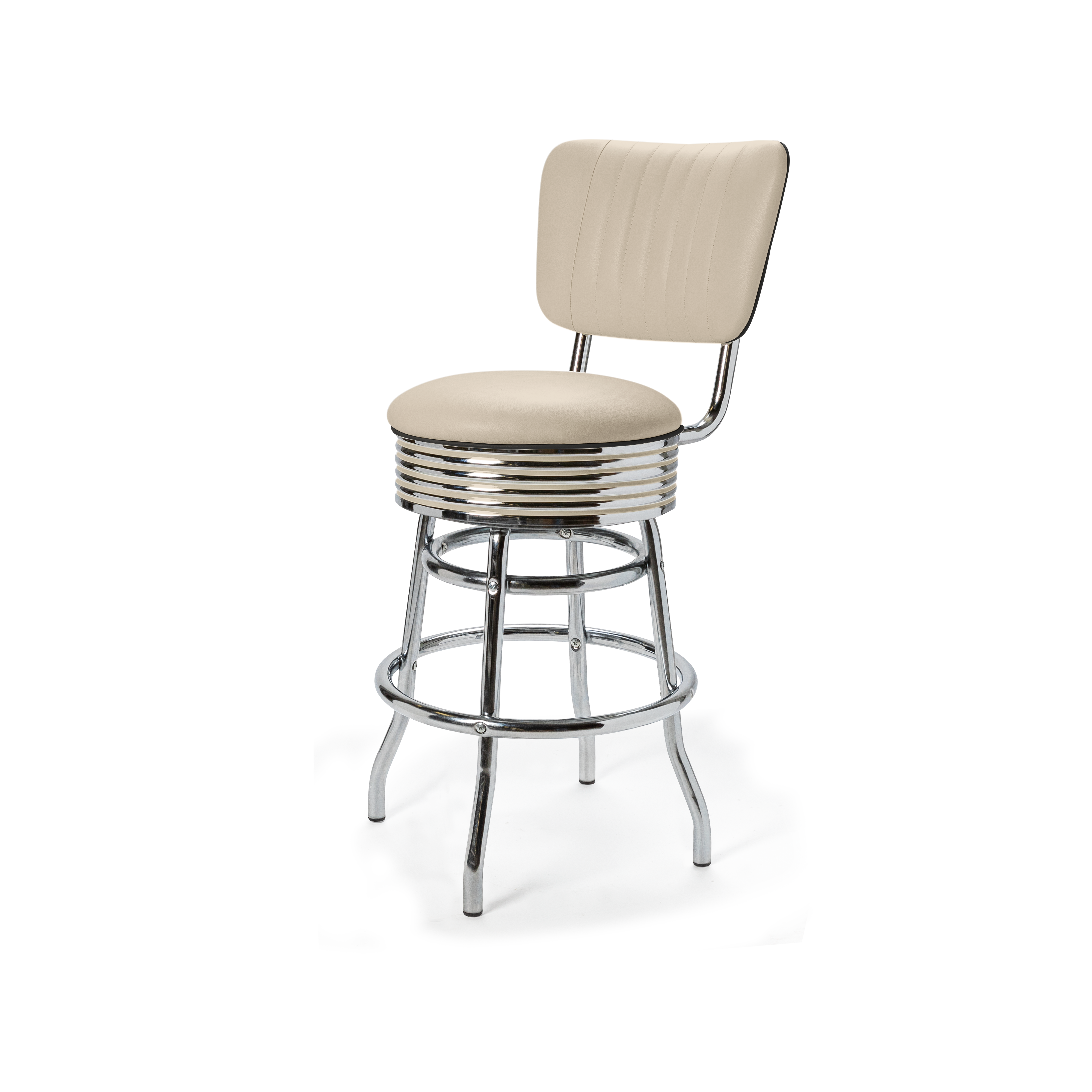 Palace - 66cm - Dossier - Liseré Noir coloris Blanc cassé