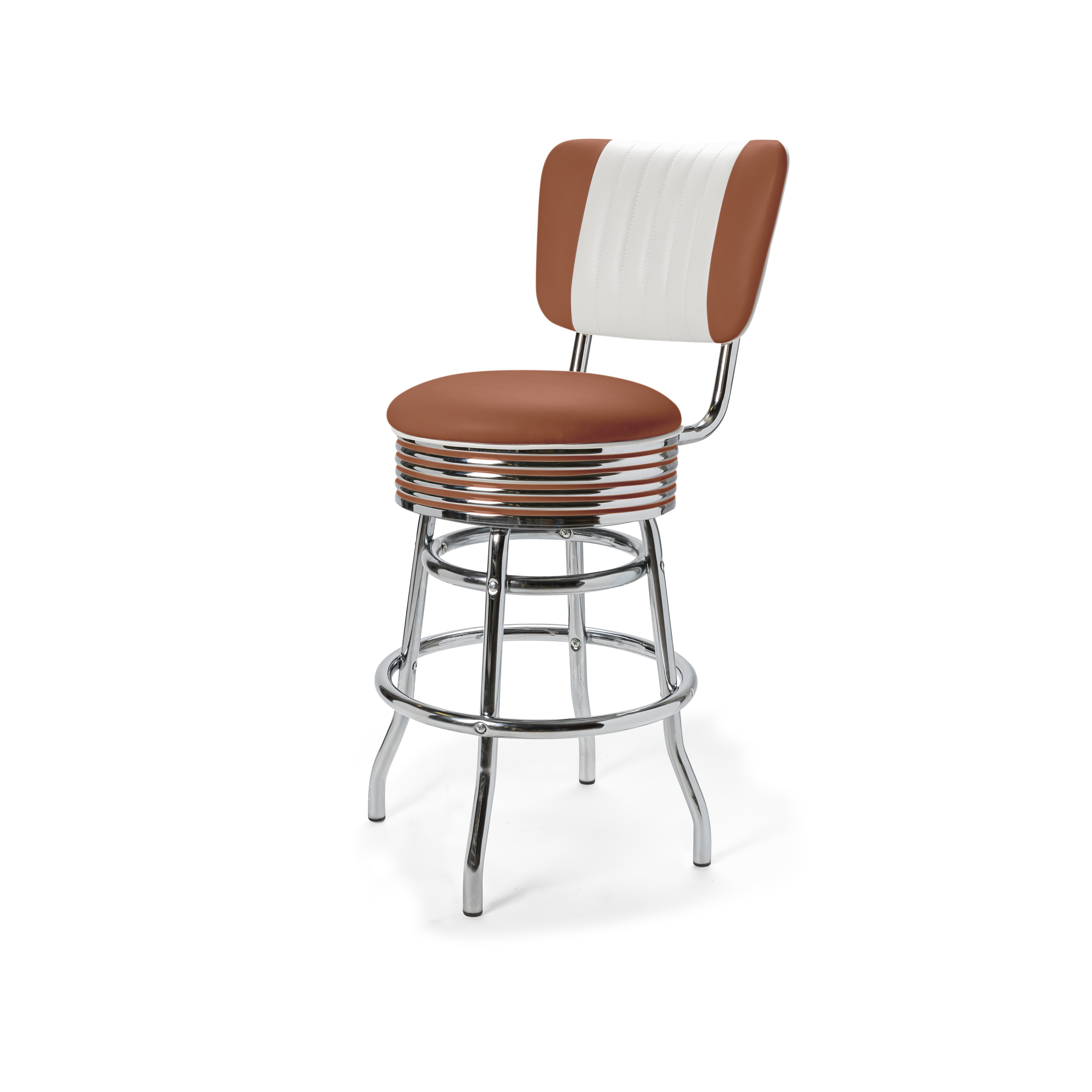 Palace - 66cm - Dossier Cannelé - Liseré Blanc coloris Terracotta