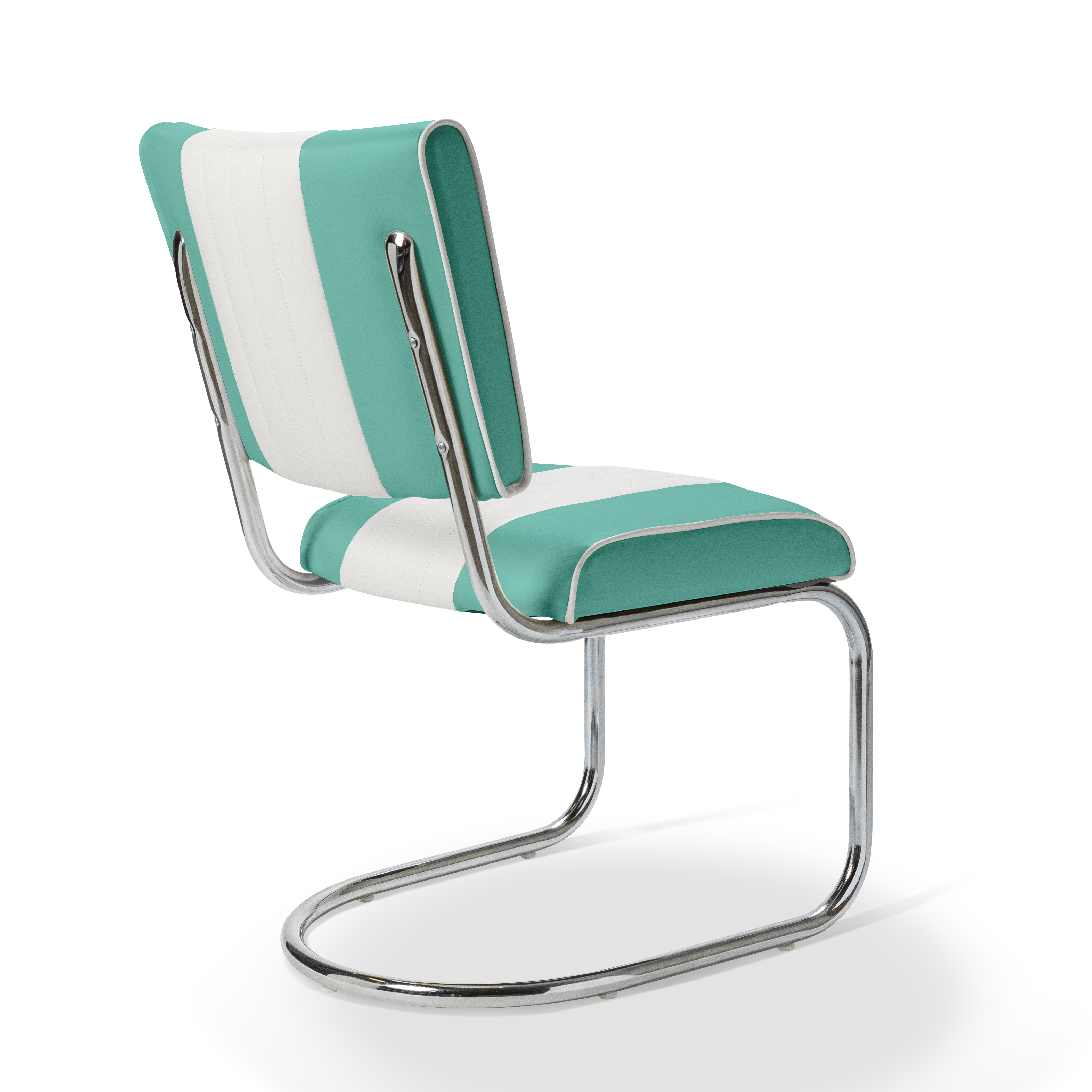 Prospect - Dossier Cannelé - Liseré Blanc coloris Turquoise - vue arrière