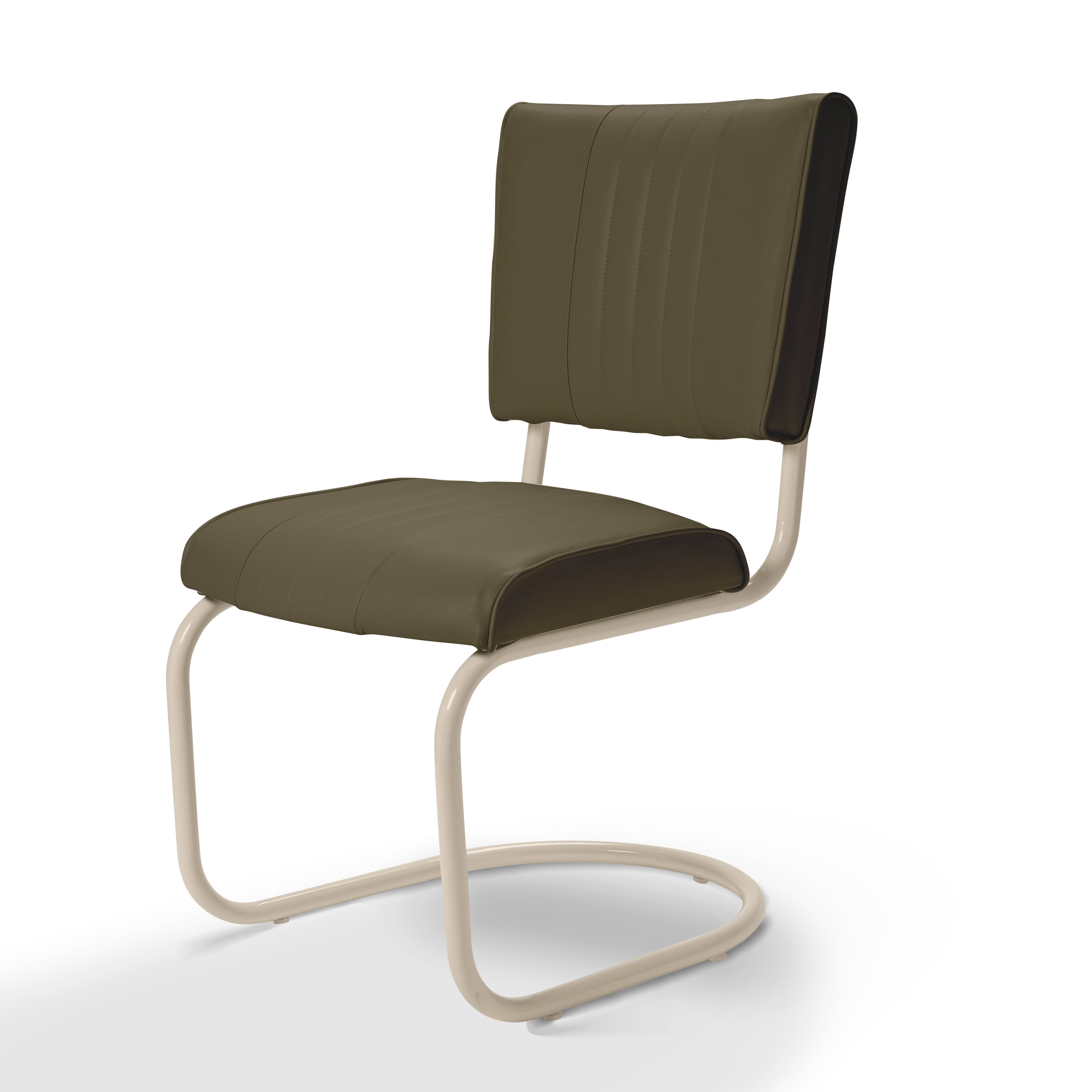 Prospect - Structure Blanc Cassé - Liseré ton sur ton coloris Kaki