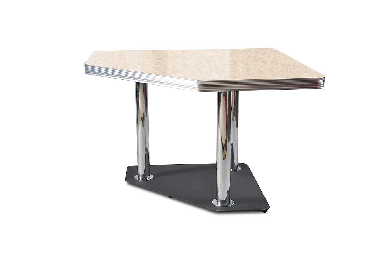 TO-30 - Table D'Angle Chrome coloris Blanc antique - vue 3