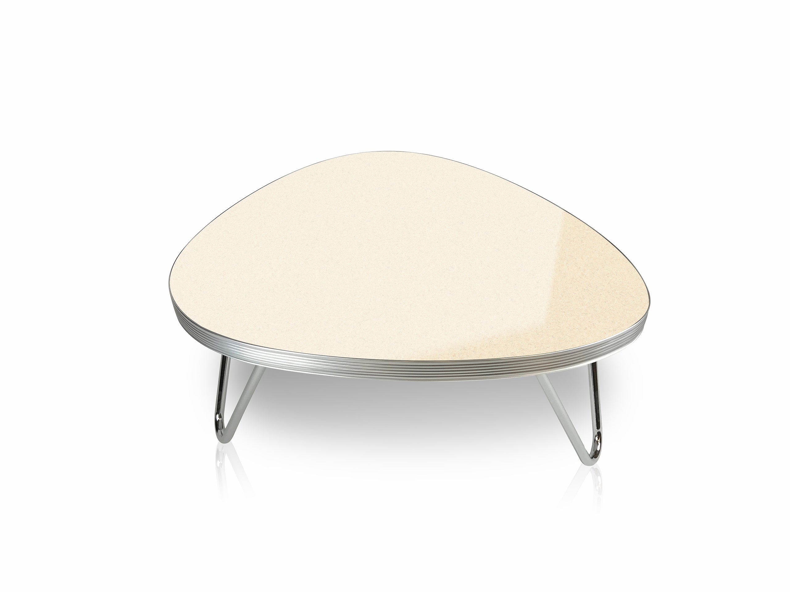 TO-16 - Table Basse Triangulaire coloris Blanc antique