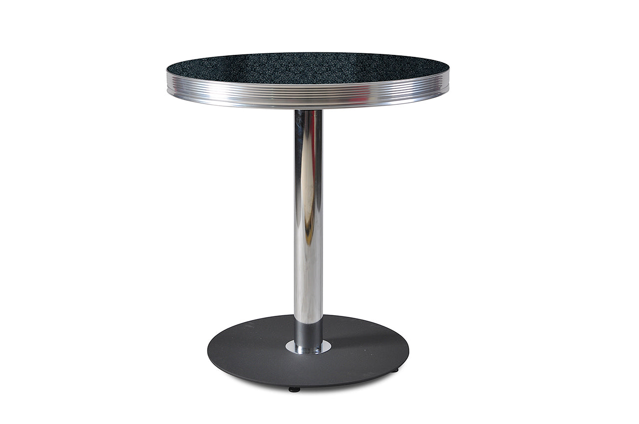 TO-31 - Table Terrace Ronde coloris Noir effet pierre - vue 1