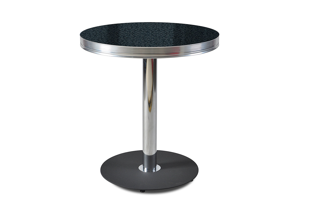 TO-31 - Table Terrace Ronde coloris Noir effet pierre - vue 2