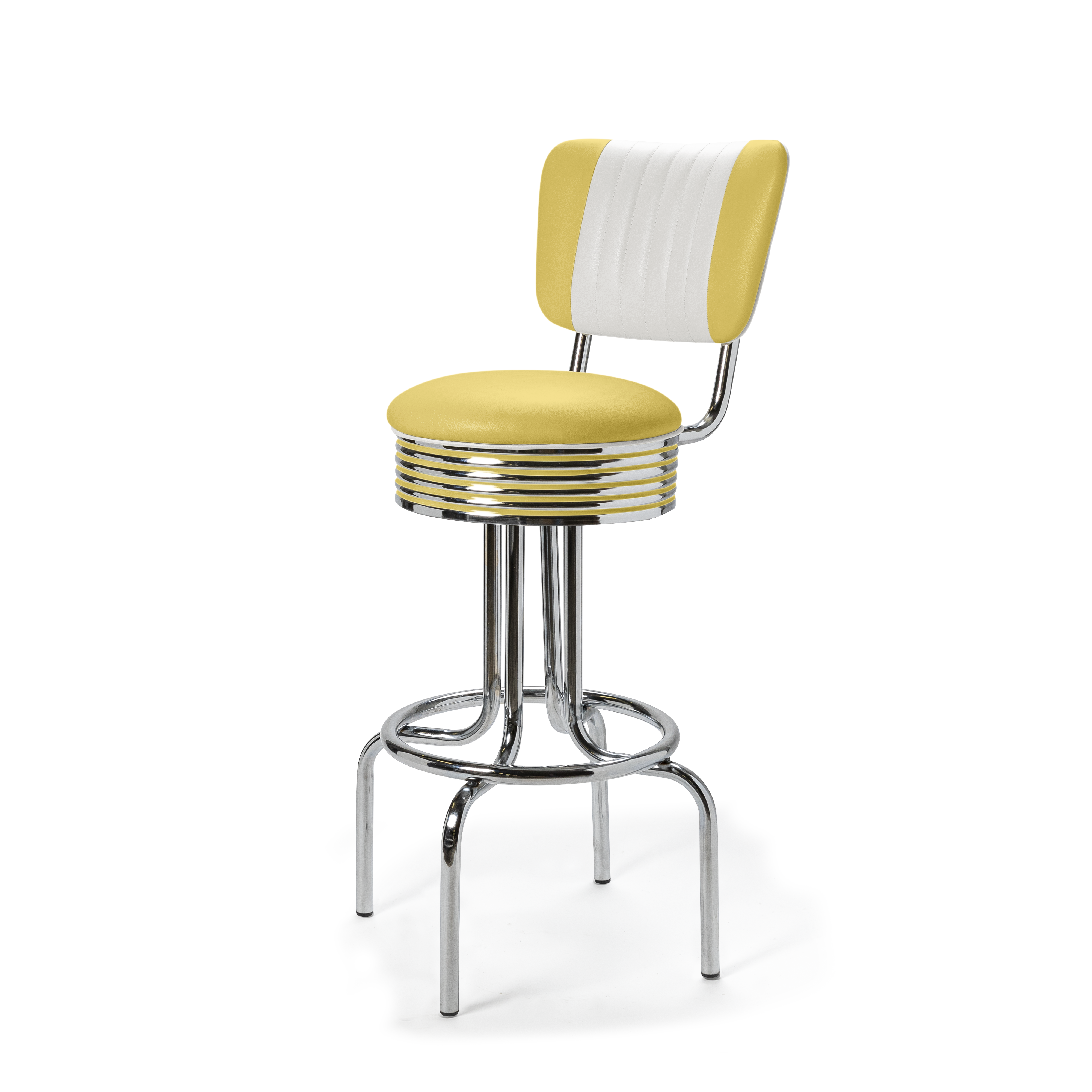 Airline - 77cm - Dossier Cannelé - Liseré Blanc coloris Jaune