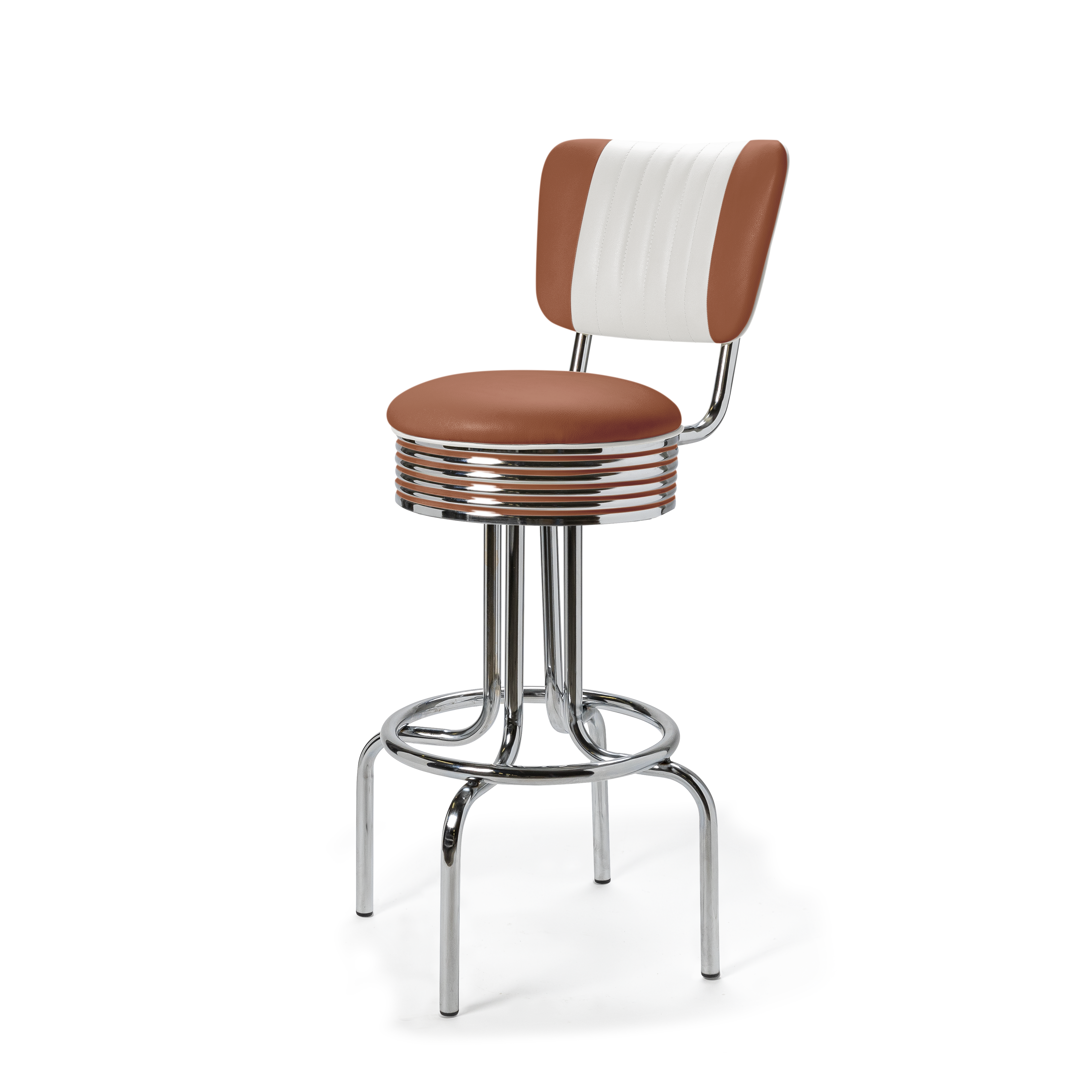 Airline - 77cm - Dossier Cannelé - Liseré Blanc coloris Terracotta