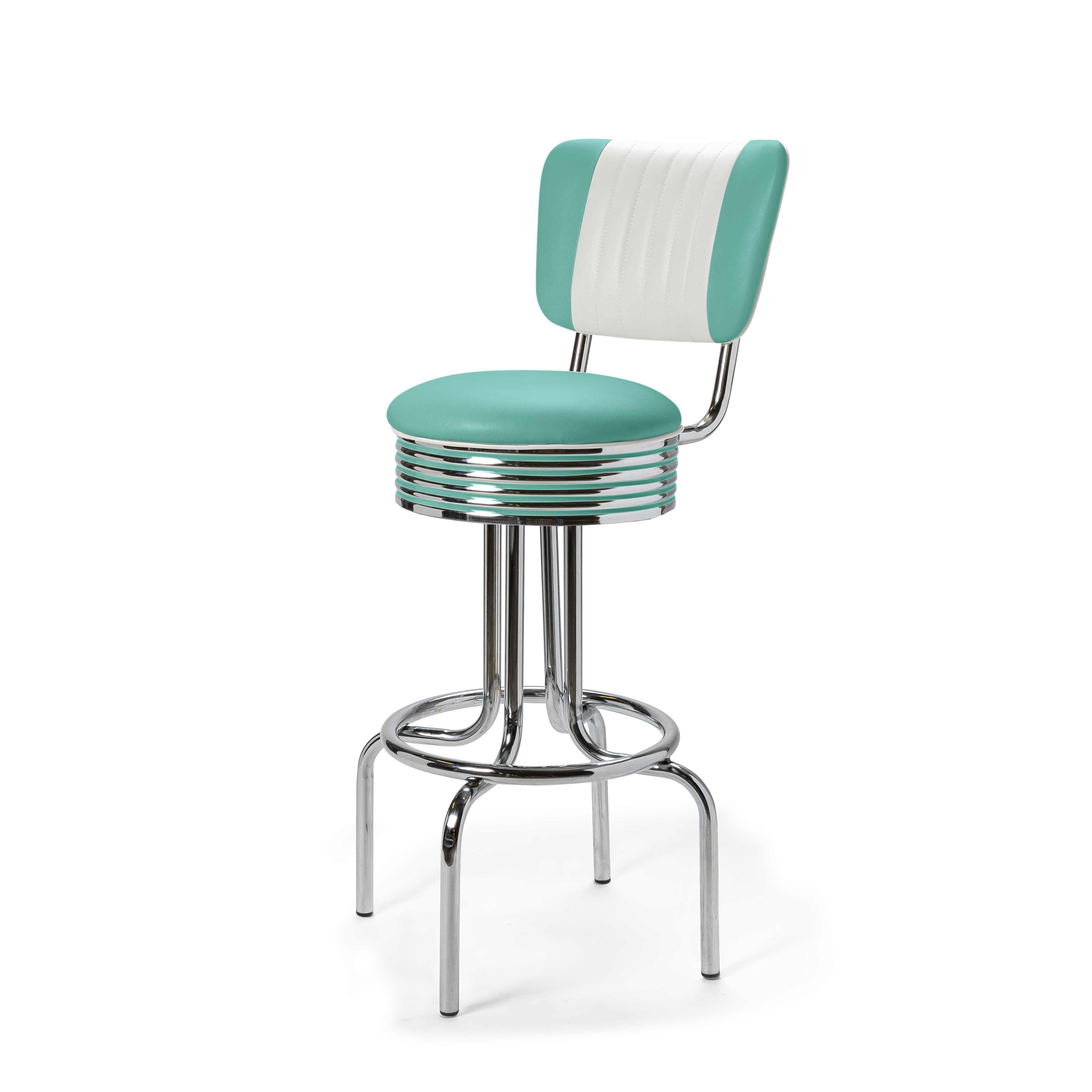 Airline - 77cm - Dossier Cannelé - Liseré Blanc coloris Turquoise