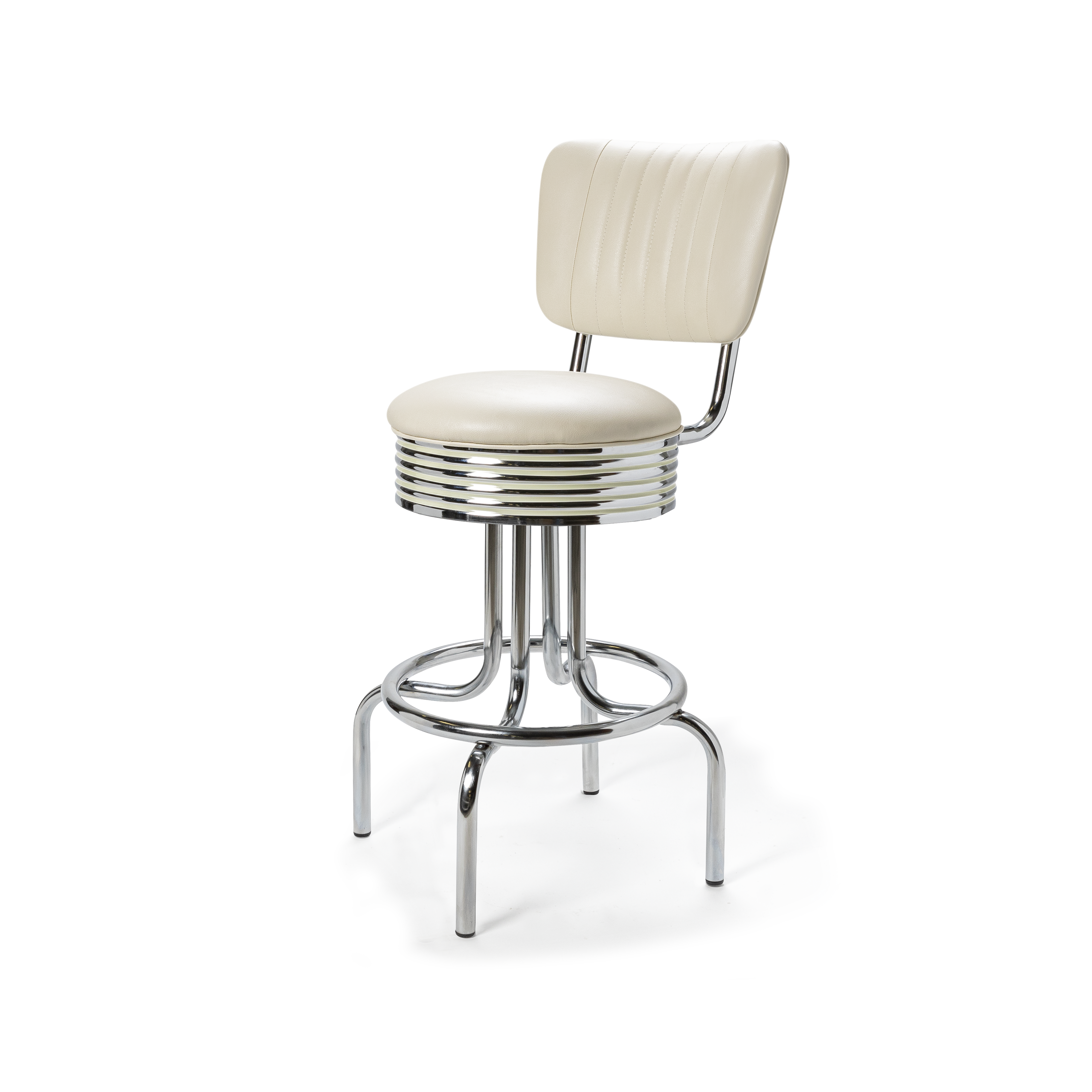 Airline - 66cm - Dossier Cannelé - Liseré Blanc coloris Blanc cassé
