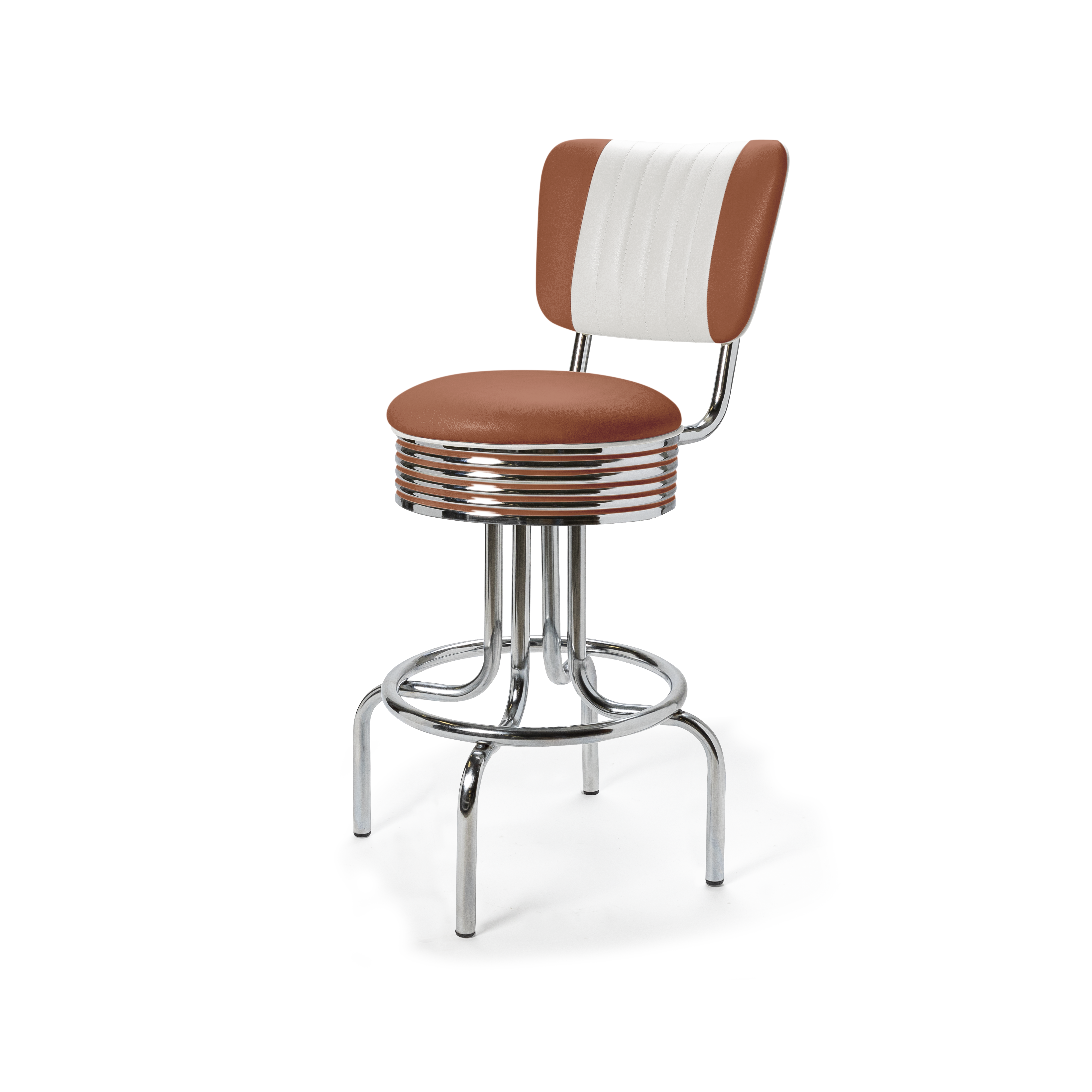 Airline - 66cm - Dossier Cannelé - Liseré Blanc coloris Terracotta
