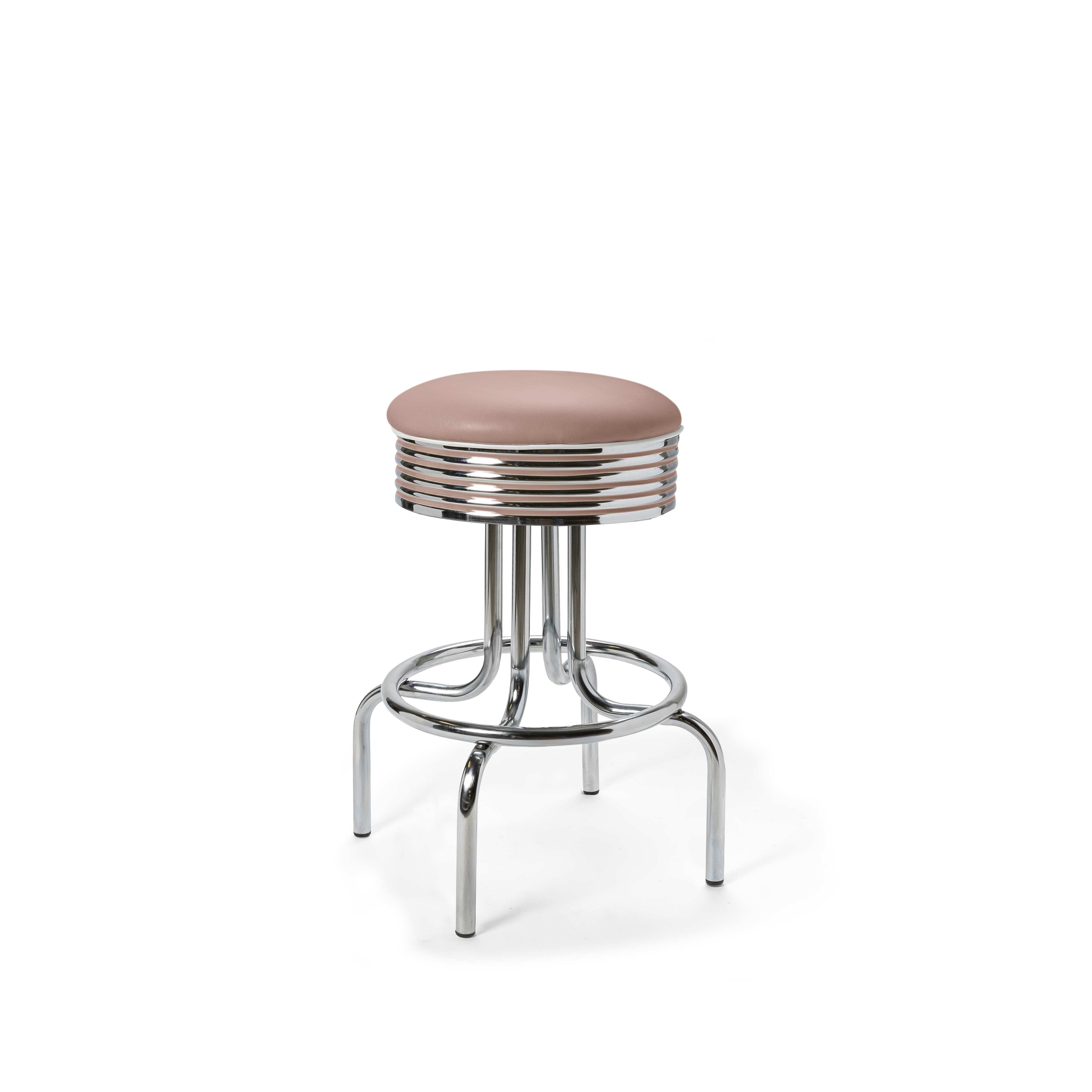 Airline - 66cm - Liseré Blanc coloris Rose poudré