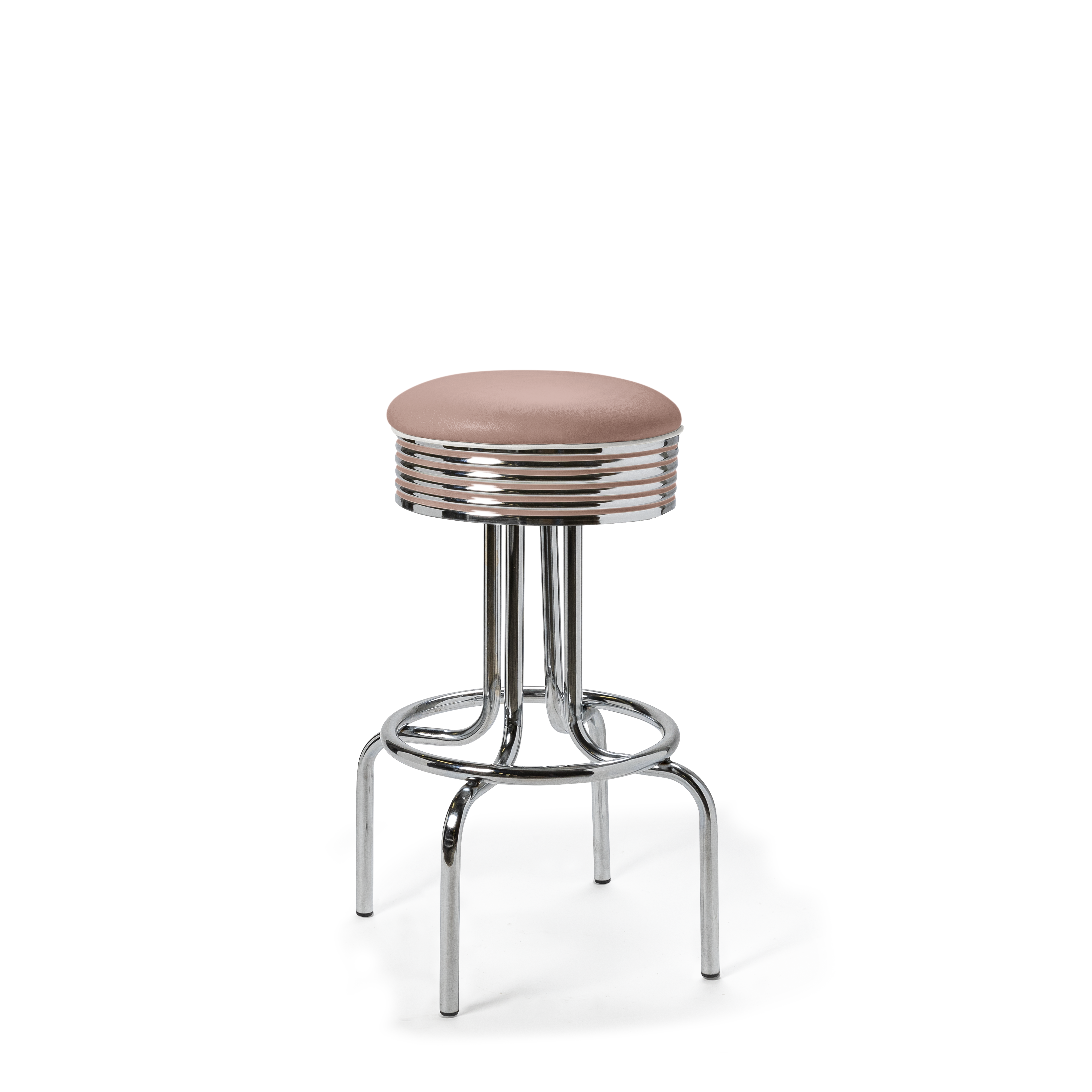 Airline - 77cm - Liseré Blanc coloris Rose poudré
