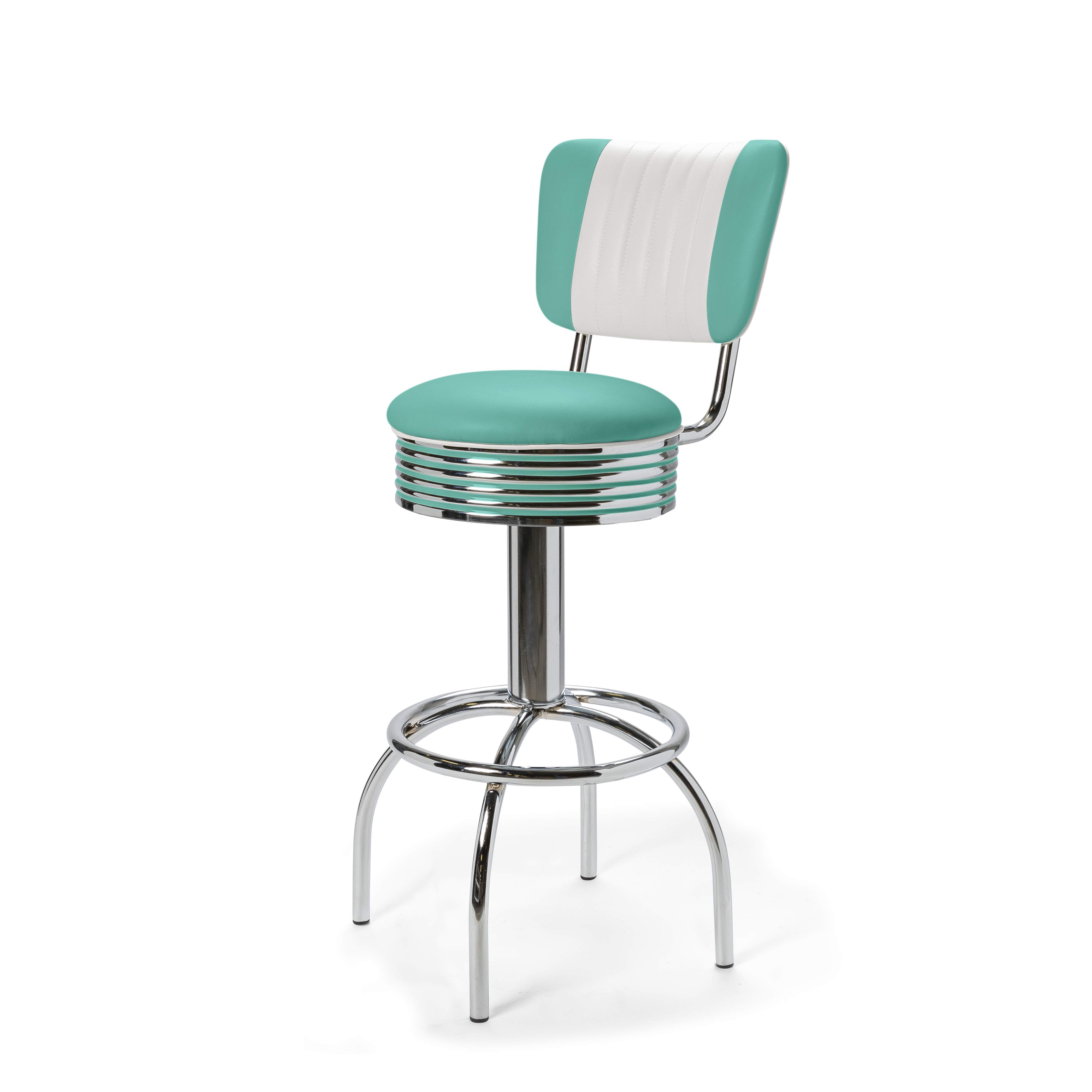Comet - 77cm - Dossier Cannelé - Liseré Blanc coloris Turquoise