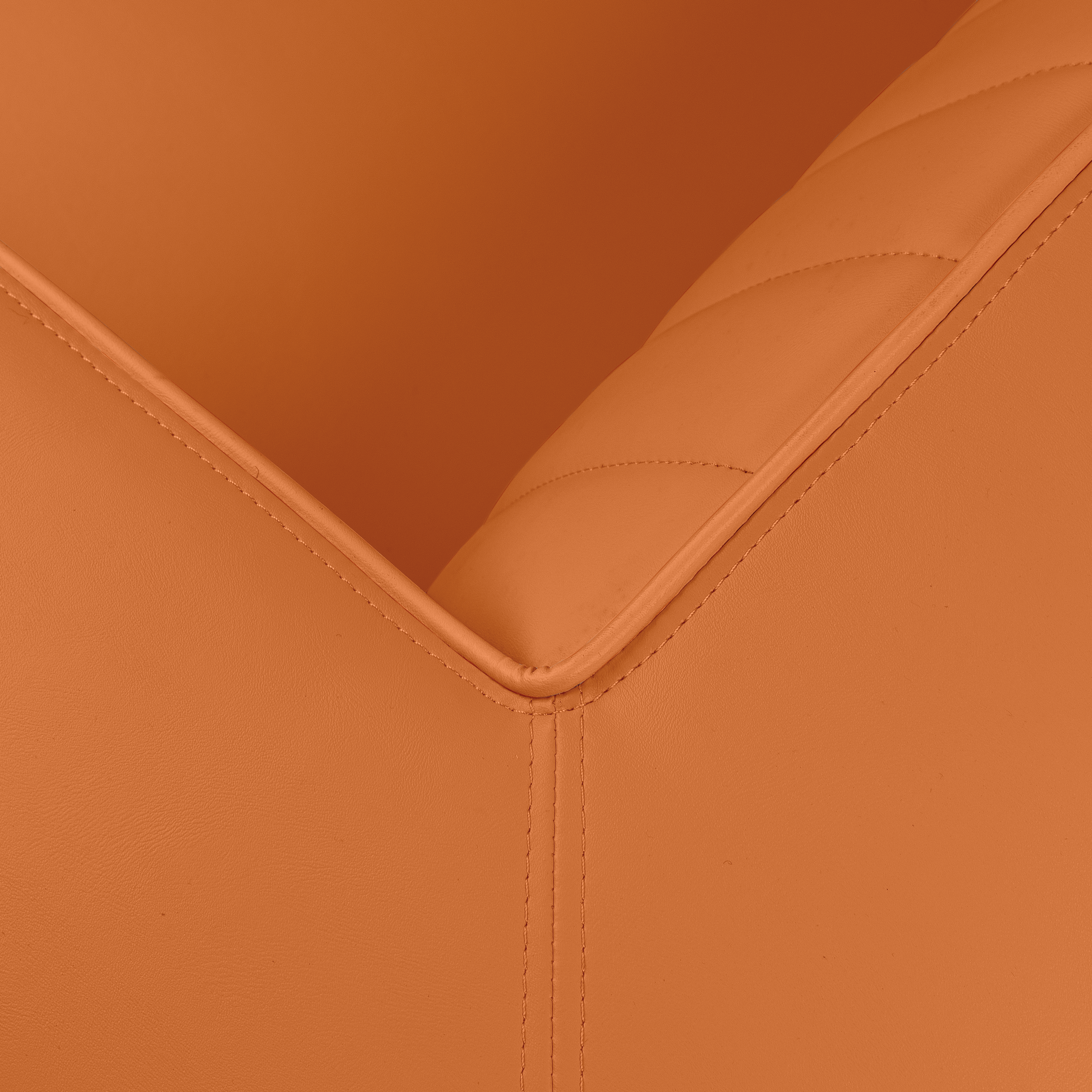 Delucas - Liseré ton sur ton coloris Orange - détail couture