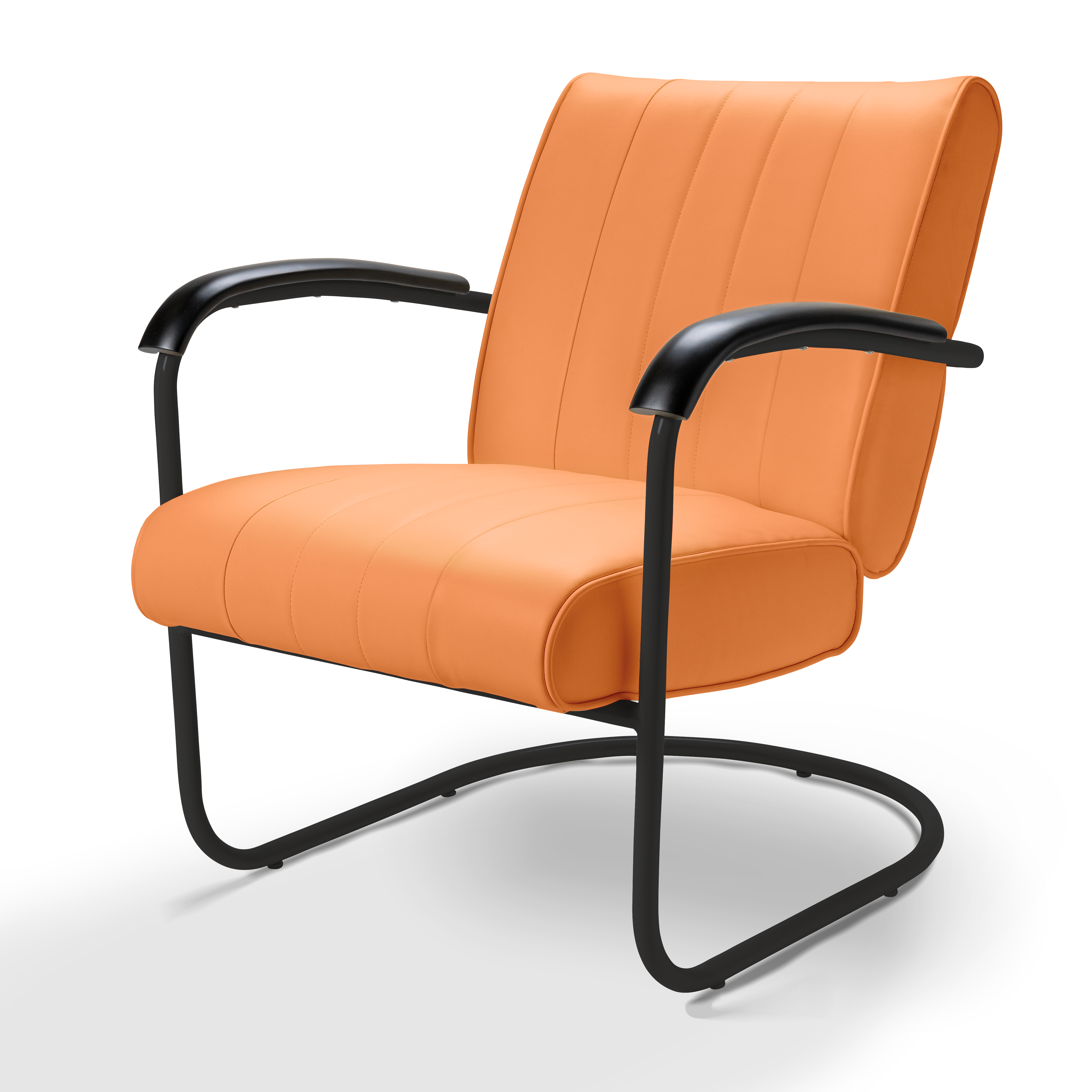 Pullman - Structure Noir - Liseré ton sur ton coloris Orange