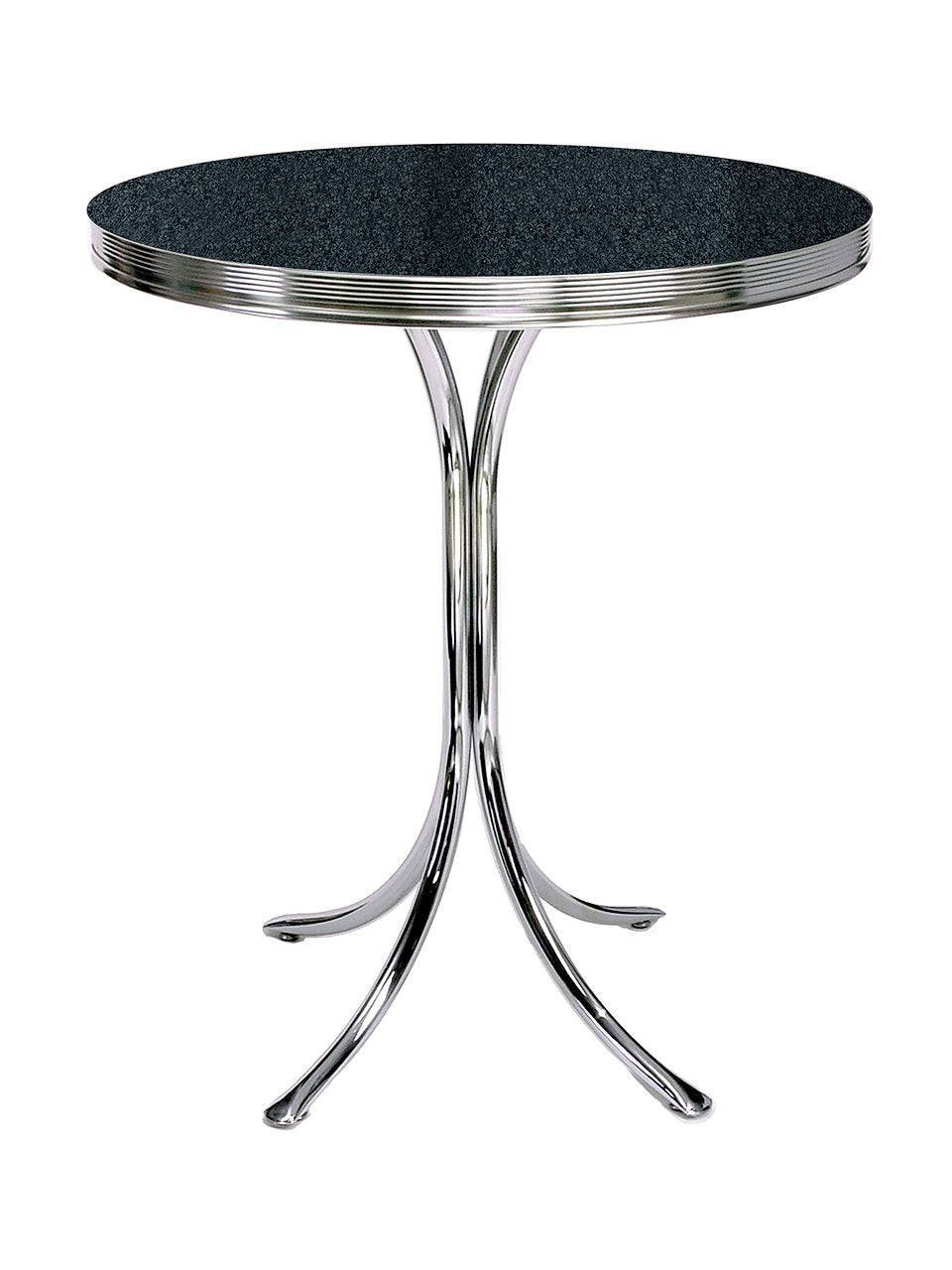 TO-21 - Table Mange Debout coloris Noir effet pierre