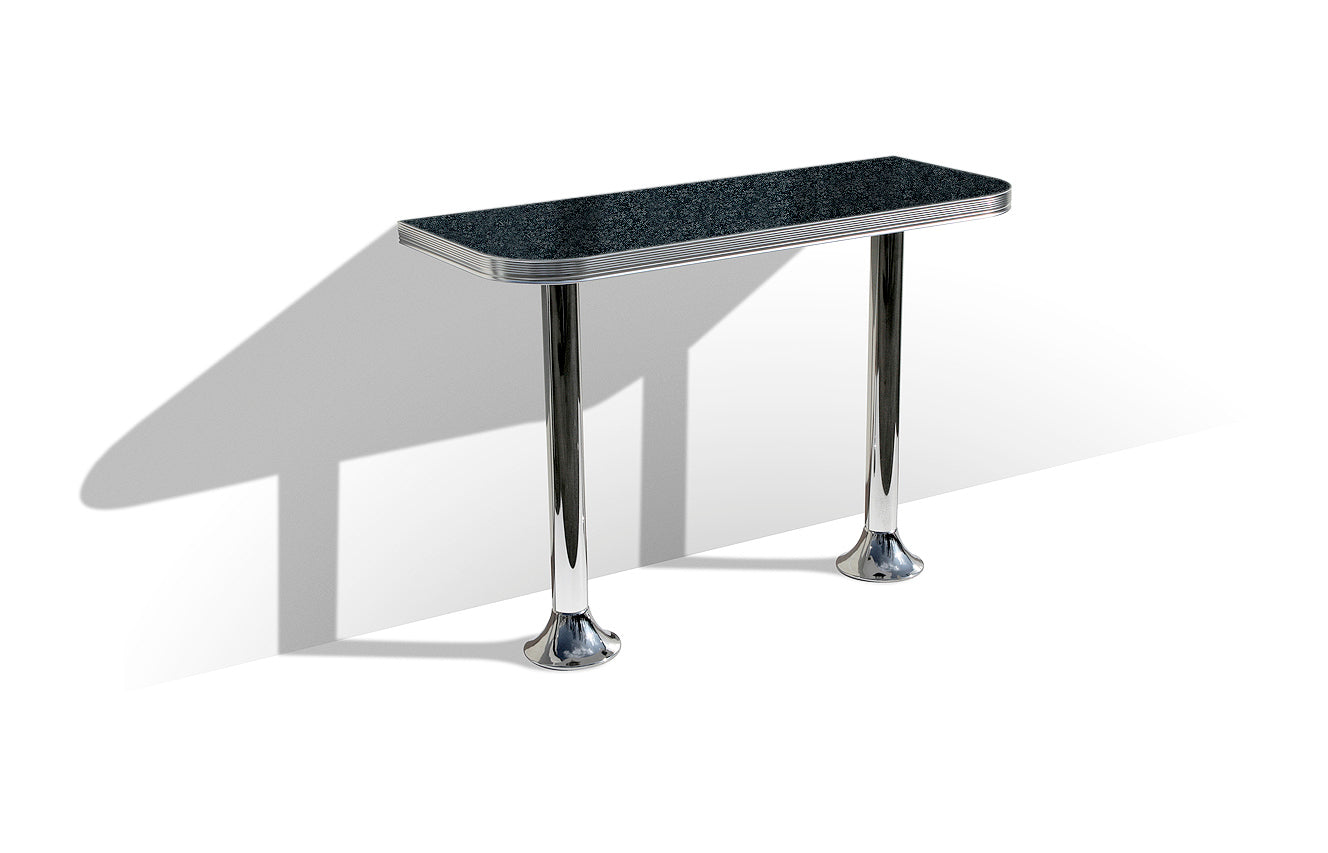 WO-24/TB103 - Table Murale Haute coloris Noir effet pierre